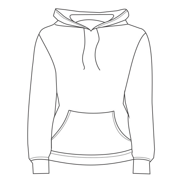 J America-Polyester Hooded Pullover Sweatshirt-8670