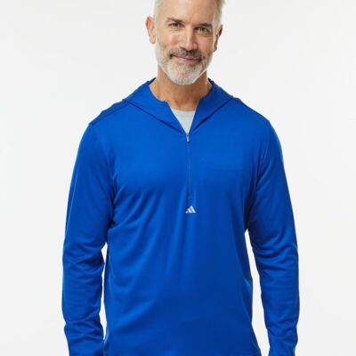 Men's Lightweight Quarter-Zip Hooded Pullover Thumbnail