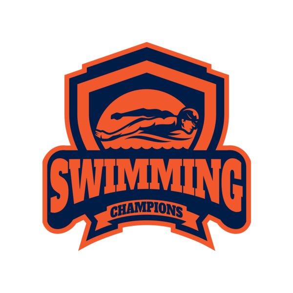 Swimming Champions logo template Thumbnail