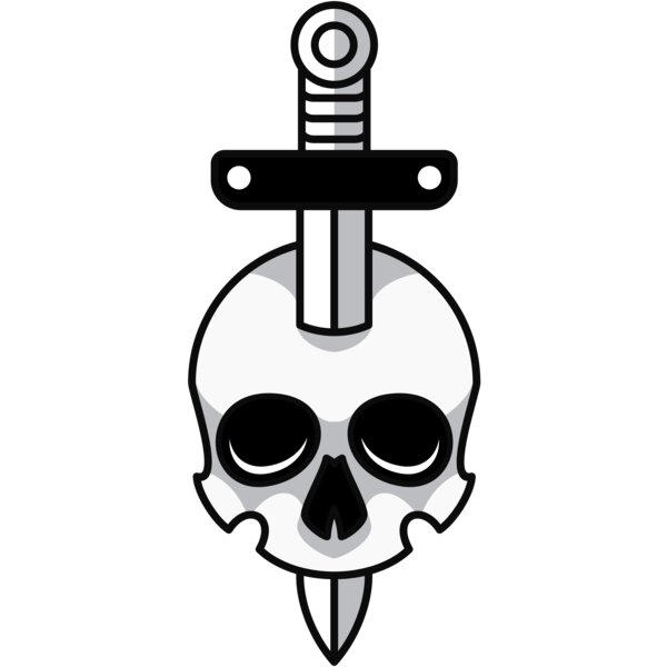 Elements Skull logo template 07 Thumbnail