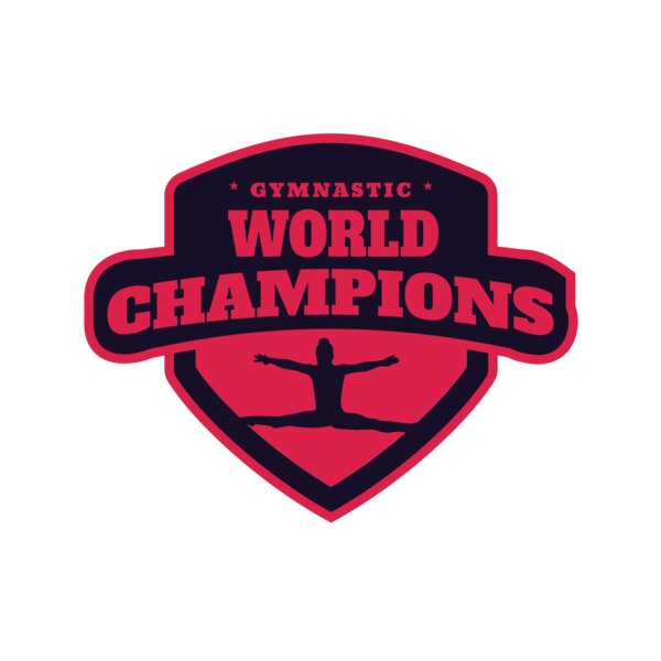 Gymnastic World Champions logo template Thumbnail