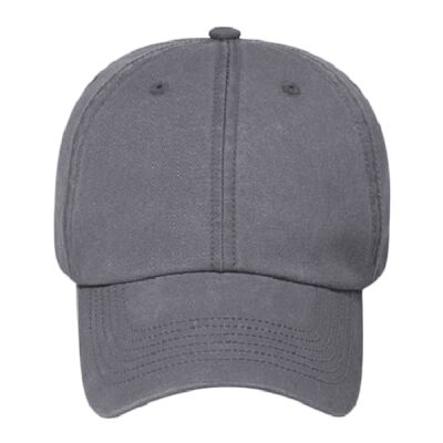 Garment Washed Pigment Dyed Cotton Twill Six Panel Low Profile Dad Hat Thumbnail