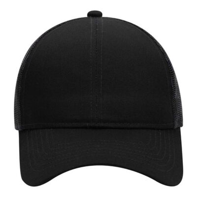 CAP 6 Panel Mid Profile Mesh Back Trucker Hat Thumbnail