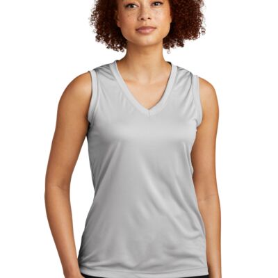Ladies Sleeveless PosiCharge ® Competitor™ V Neck Tee Thumbnail