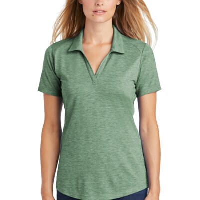 Ladies PosiCharge ® Tri Blend Wicking Polo Thumbnail