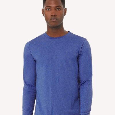 Unisex Heather CVC Long Sleeve Tee Thumbnail