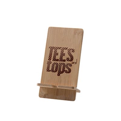 Bamboo Wood Cell Phone Stands Thumbnail