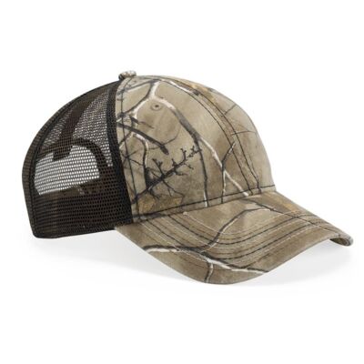 Mesh Back Camo Cap With Flag Undervisor Thumbnail
