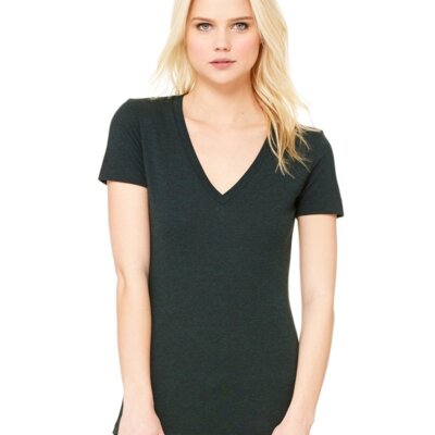 Women's Triblend Deep V-neck Tee Thumbnail