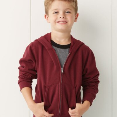 NuBlend Youth Full-Zip Hooded Sweatshirt Thumbnail