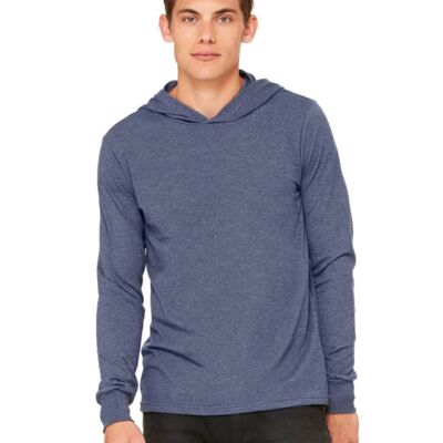 Unisex Long Sleeve Jersey Hooded Tee Thumbnail