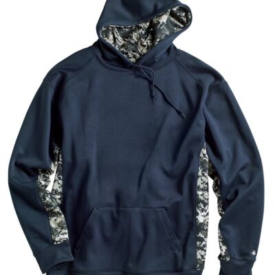 Digital Camo Colorblock Performance Fleece Hooded Sweatshirt Thumbnail