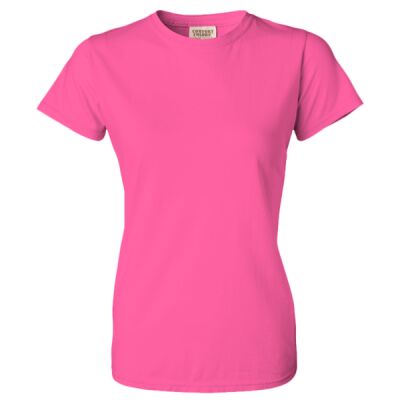 Women's Garment Dyed Lightweight Ringspun Short Sleeve Crewneck T-Shirt Thumbnail