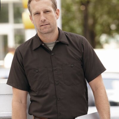 Industrial Short Sleeve Work Shirt Thumbnail