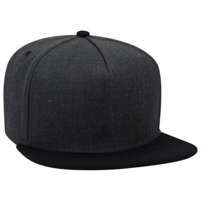 HEATHER WOOL BLEND TWILL SQUARE FLAT VISOR Thumbnail