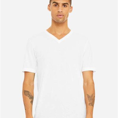 Unisex Triblend Short Sleeve V-Neck Tee Thumbnail
