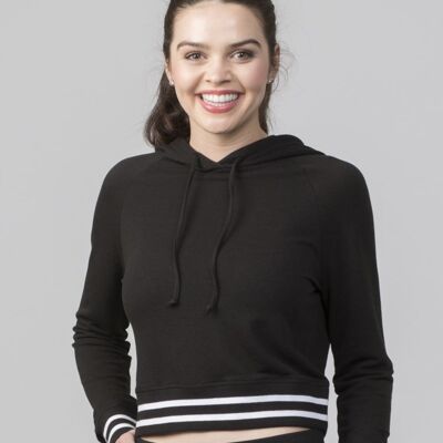 Women's Hooded Cropped Sweatshirt Thumbnail