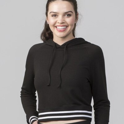 Women's Hooded Cropped Sweatshirt Thumbnail
