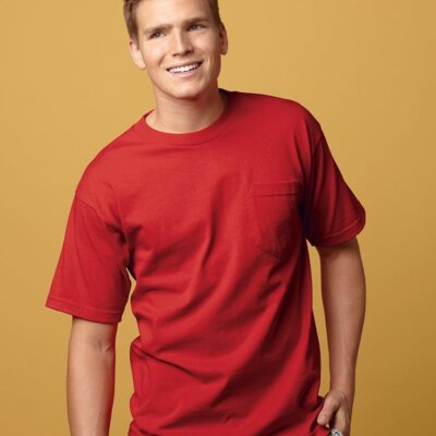 BAYSIDE USA-Made Short Sleeve T-Shirt with a Pocket Thumbnail