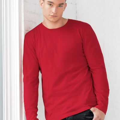 100% Combed Ringspun Cotton Long Sleeve Fine Jersey Tee Thumbnail