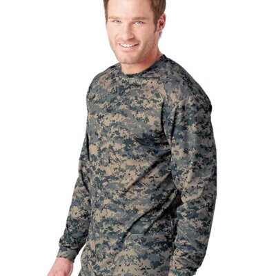 Digital Camo Long Sleeve T-Shirt Thumbnail