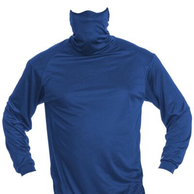 Youth 2B1 Long Sleeve T-Shirt with Mask Thumbnail