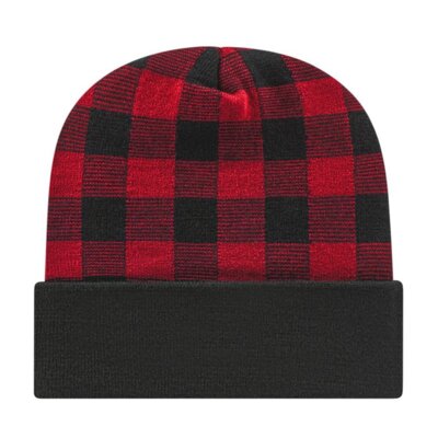 Plaid Knit with Cuff Thumbnail
