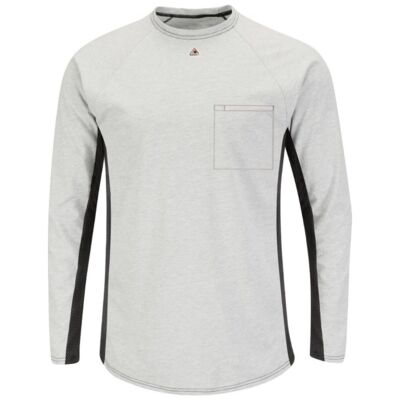 Long Sleeve FR Two-Tone Base Layer with Concealed Chest Pocket - EXCEL FR Thumbnail