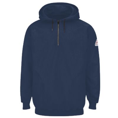 Pullover Hooded Fleece Sweatshirt Quarter-Zip Thumbnail
