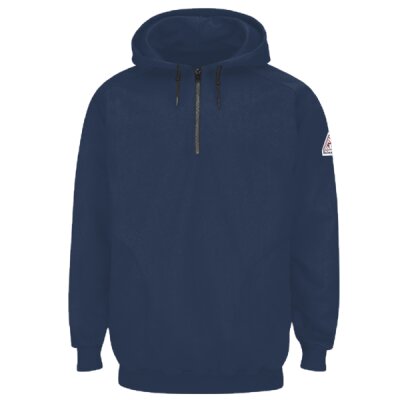 Pullover Hooded Fleece Sweatshirt Quarter-Zip Thumbnail