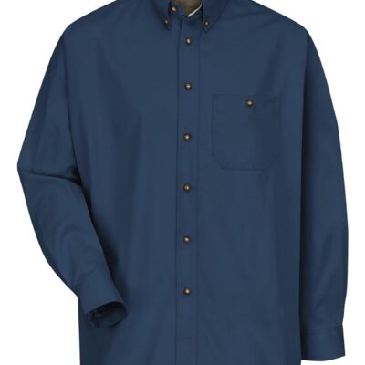 Short Sleeve Cotton Contrast Dress Shirt Thumbnail