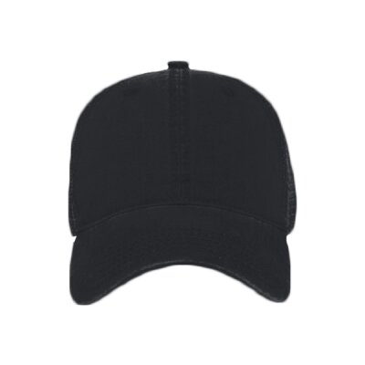 OTTO Garment Washed Superior Cotton Twill w/ Soft Polyester Mesh Back Six Panel Low Profile Mesh Bac Thumbnail